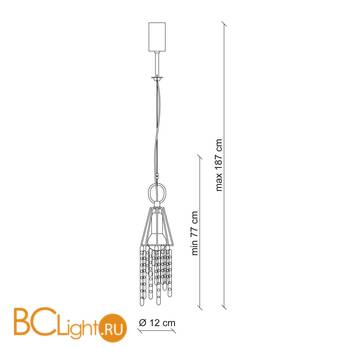 Подвесной светильник Patrizia Garganti Moulin Rouge PG315 - Схема